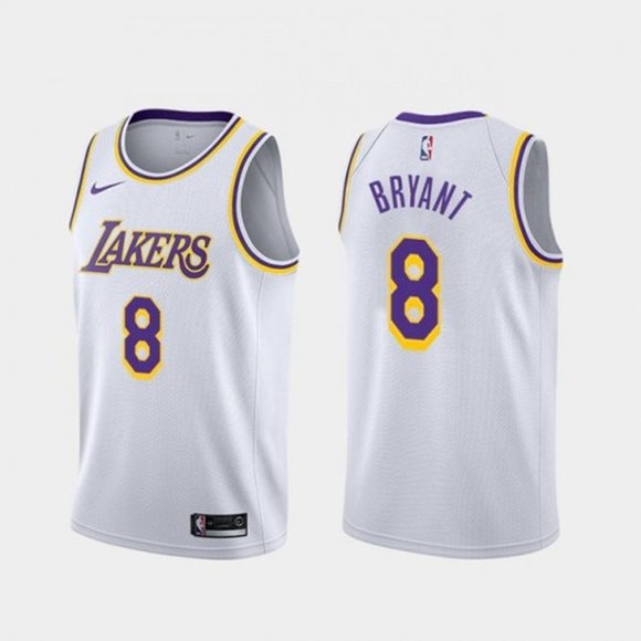 kobe bryant 8 white jersey